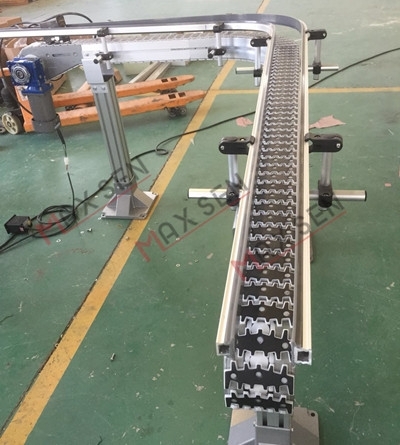 杭州钢基链柔性链输送机 L型柔性链输送机